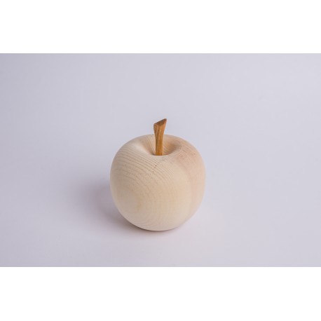 Zirbenholz Apfel mit Kirsch Stängl ( 10 cm )