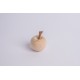 Swiss stone pine wood Apple with nut stem ( 6 cm )