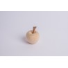 Mela in legno di pino cembro con stelo di noce ( 6 cm )