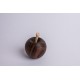 Walnut wood Apple with Swiss stone pine stem ( 7 cm )