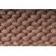 Ciotola di pino cembro Coco con fascia di lana merino (Grigio Marrone)