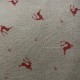 Swiss stone pine cushion Premium Linen ( 28 cm / red )