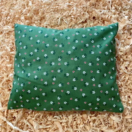 Cuscino di pino cembro Cuore Fiore Verde  (35 cm)