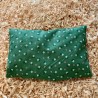 Cuscino di pino cembro Cuore Fiore Verde  ( 25/15 cm)