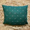 Zirbenkissen Premium Leinen Blume Grün (28 cm / Grün)