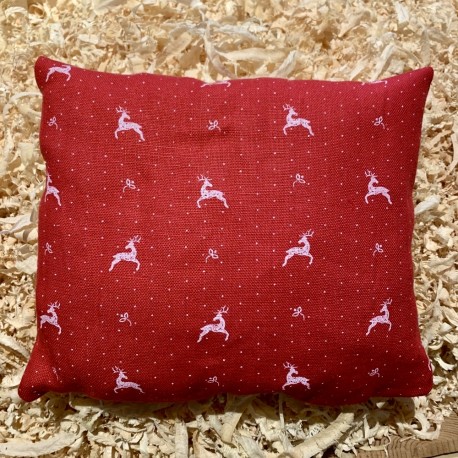 Cuscino Premium di pino cembro Lino ( 28 cm / rosso )
