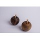 Walnut wood Apple with Swiss stone pine stem ( 7 cm )
