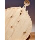 Tagliere di pino cembro nordico (47 cm / decorazione intagliata a mano)