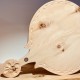 Swiss stone pine cutting & presentation board Nordic (47 cm / hand carved decoration)