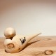 Kurt Art SPATZ / Swiss pine wood (14/15 cm) Orig. Handmade