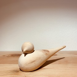 Kurt Art SPATZ / Swiss pine wood (14/15 cm) Orig. Handmade