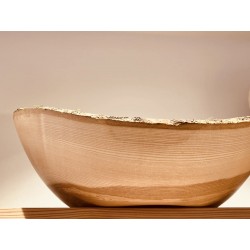 Ash bowl with bark from South Tyrol (48x41) *Limited Edition*