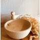 Kurt Art Swiss stone pine SPATZ bowl / (13 cm)