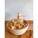 Kurt Art Swiss stone pine SPATZ bowl / (13 cm)