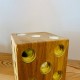 Oak solid wood tealight Cube