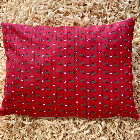 Zirbenkissen Herz Rot (30 cm)