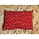 Swiss stone pine cushion Heart flower red  (30 cm)