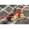 Holz Rodele mit Packtele 7 cm