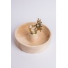 Swiss stone pine nutcracker with brass wheel (27cm)